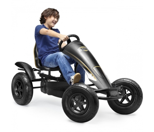 BERG Kartings ar pedāļiem XL Black Edition BFR Piepūšamie riteņi no 5/6 gadiem līdz 100 kg