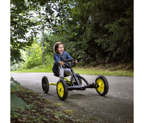 BERG Kartings ar pedāļiem Buddy Cross Yellow no 3 līdz 8 gadiem līdz 50 kg