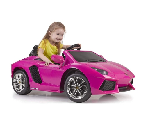 Bērnu elektroauto FEBER Lamborghini Aventador Pink