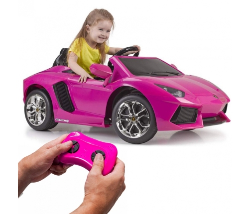 Bērnu elektroauto FEBER Lamborghini Aventador Pink