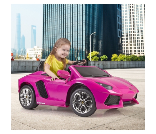 Bērnu elektroauto FEBER Lamborghini Aventador Pink