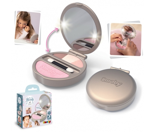 SMOBY My Beauty Puderniczka z Lusterkiem i Światłem Kompaktowa