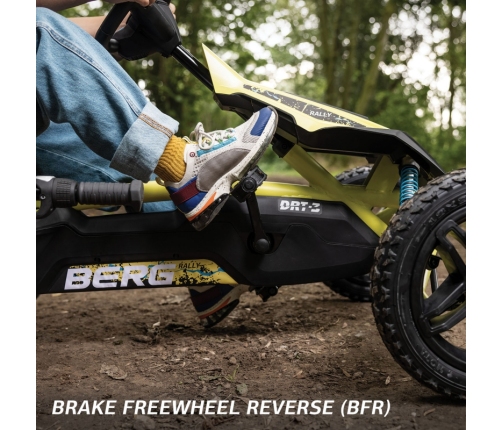 BERG Kartings ar pedāļiem RALLY DRT GREEN BFR 4-12 gadiem līdz 60 kg