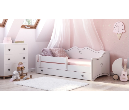 Emma youth bed 180x80 grey