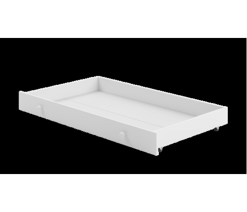 Single bed Erik 160x80 white - panel grey