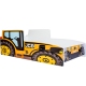 Tractor children's bed yellow 160x80