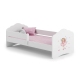 FALA children's bed 140x70 with railing - Girl with wings