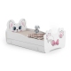 Pink Cat children's bed 160x80 with drawer