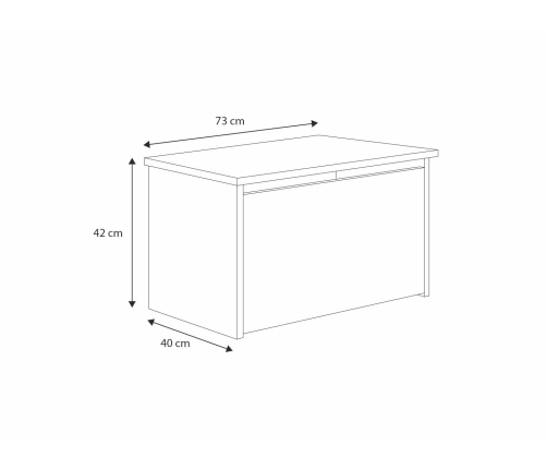 Ящик для игрушек DARIA printed pink panel