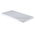 Single bed Erik 160x80 white - panel grey