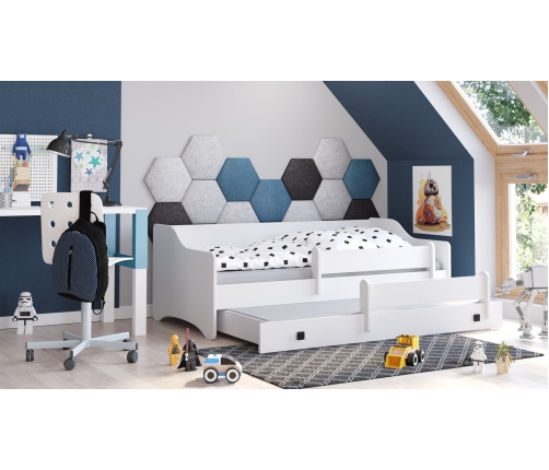 Двуспальная кровать ERYK II 160x80 - черные ручки