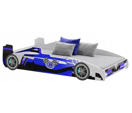 Детская кровать Batcar 160x80 с матрасом FORMULA Blue