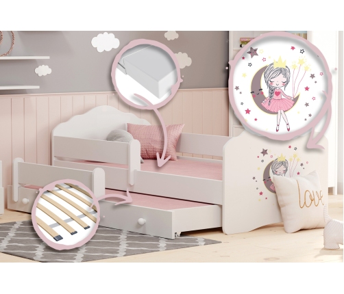 Детская двуспальная кровать FALA II 160x80 Sleeping princess