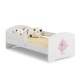 LUK children's bed 160x80 with railings - Princess in a crown