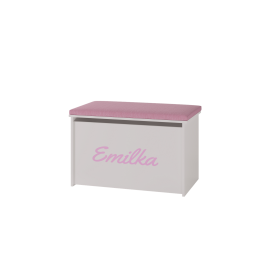 Ящик для игрушек DARIA printed pink panel