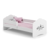 Wave children's bed 140x70 with railings - Princess