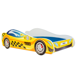 Детская кровать Batcar 140x70 с матрасом Taxi