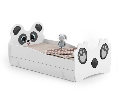 Panda children's bed 140x70 with drawer