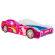 Детская кровать Batcar 160x80 с матрасом Pink