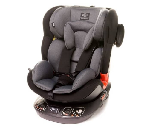 4BABY SPACE-FIX XXI 360 Grey Bērnu Autokrēsls 0-36 kg