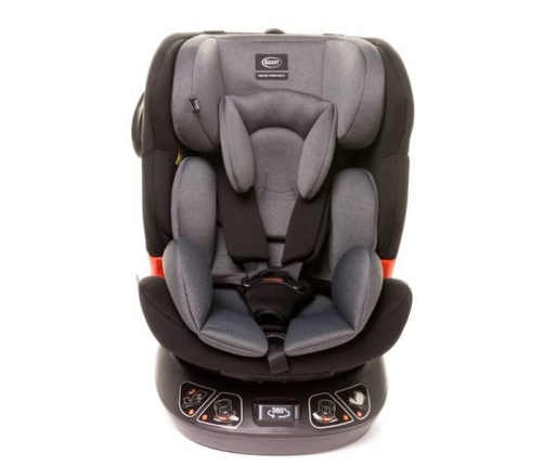 4BABY SPACE-FIX XXI 360 Grey Bērnu Autokrēsls 0-36 kg