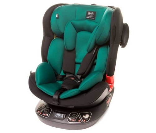 4BABY SPACE-FIX XXI 360 Turkus Bērnu Autokrēsls 0-36 kg