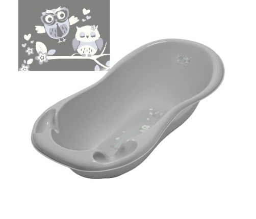 Bērnu vanna 102 сm TegaBaby OWLS LUX grey SO-005