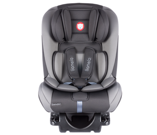 Bērnu Autokrēsls 0-36 kg Lionelo SANDER grey ISOFIX