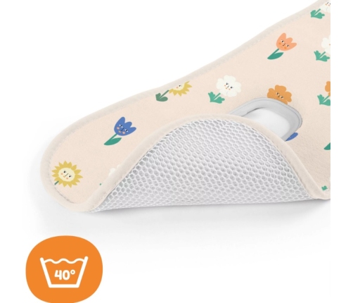 AeroMoov Air Layer Flowers Pretsviedrēšanas Ieliktnis autosēdeklim gr.1 / 9-18 kg un ratiem