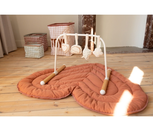 Aktivitātes paklājs 120 cm Childhome Heart Terracotta