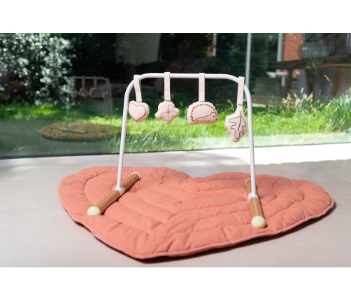 Aktivitātes paklājs 120 cm Childhome Heart Terracotta