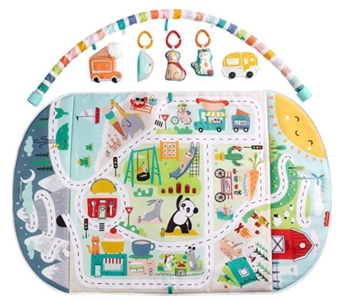 Развивающий коврик с бортиками Fisher Price Happy City GJD41