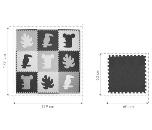 Aktivitātes paklājs Puzzle Kidwell Senso Tropical