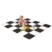 Aktivitātes paklājs Puzzle Kinderkraft Luno Black 31x31 cm 30 elementi