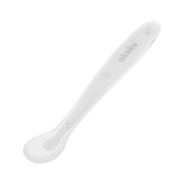 Akuku white Silicone Spoon Mīkstā silikona karote