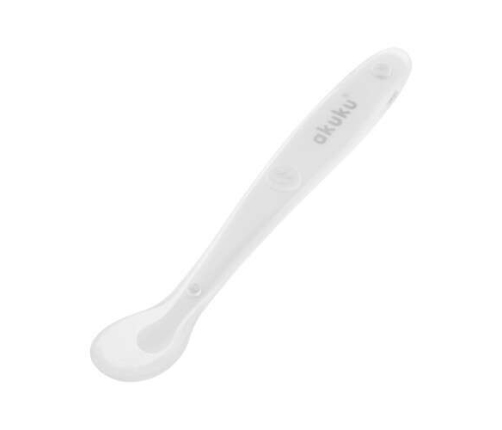 Akuku white Silicone Spoon Ложечка мягкая силиконовая