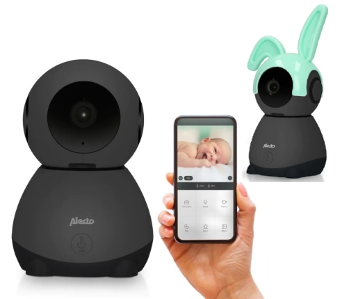 Alecto Baby Videomonitor Black SMARTBABY10BK Mobilā audio aukle WI-FI