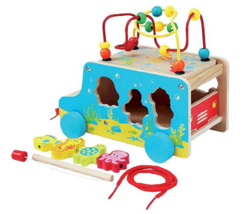 Attīstošā rotaļlieta mašīna-sortieris Smilly Play Auto 4in1