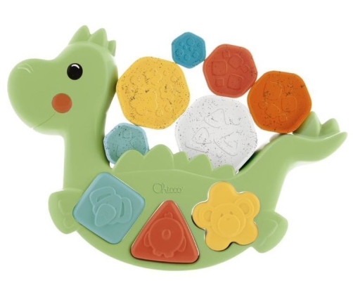 Attīstošā rotaļlieta-sortieris Balansējošs dinozaurs 2in1 Chicco Eco+ Dino