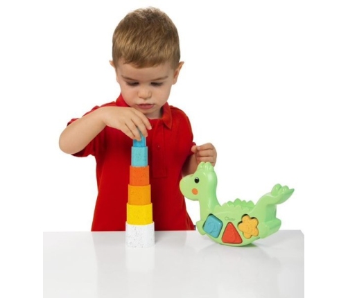 Attīstošā rotaļlieta-sortieris Balansējošs dinozaurs 2in1 Chicco Eco+ Dino