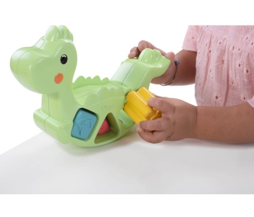 Attīstošā rotaļlieta-sortieris Balansējošs dinozaurs 2in1 Chicco Eco+ Dino