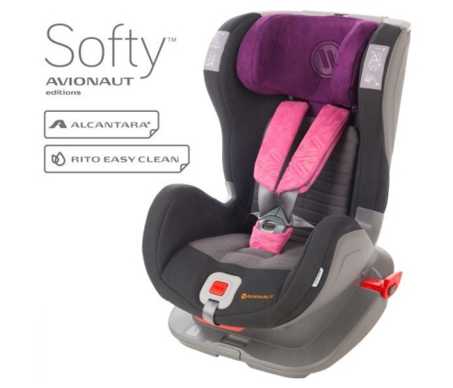 Avionaut Glider Softy Isofix F.03 Black pink Детское автокресло 9-25 кг