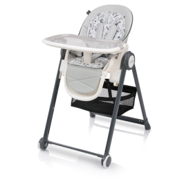 Baby Design PENNE Grey Barošanas Krēsls ar mīksto ieliktni un gulāmpozīciju
