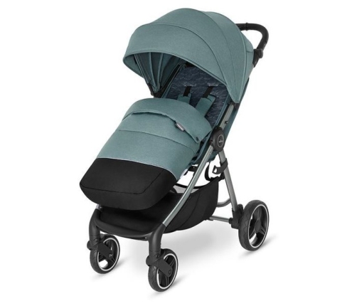 Baby Design Wave 2021 107 Silver Gray Sporta Ratiņi