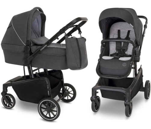 Baby Design Zoy Bērnu Ratiņi 2in1 Graphite