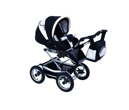 Baby Fashion Fanari 103 Black and white Детская Коляска 3 в 1