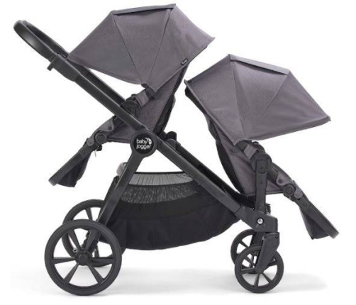 Baby Jogger City Select 2 Basic Radiant Grey Pastaigu bloks dvīņu ratiem