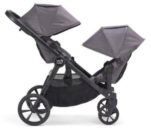 Baby Jogger City Select 2 Basic Radiant Grey Pastaigu bloks dvīņu ratiem