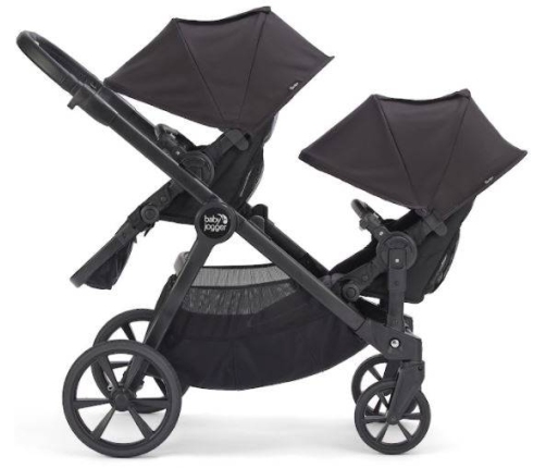 Baby Jogger City Select 2 Tencel Lunar Black Pastaigu bloks dvīņu ratiem