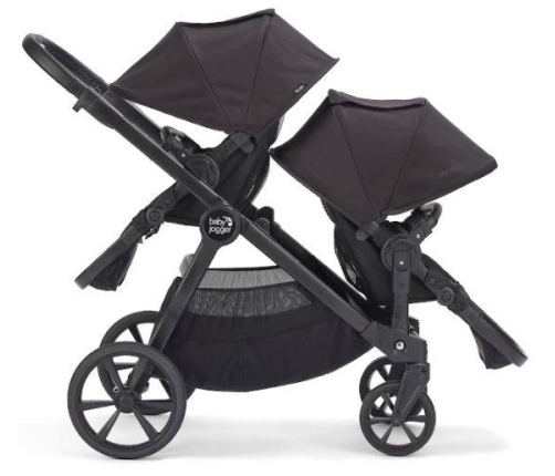 Baby Jogger City Select 2 Tencel Lunar Black Pastaigu bloks dvīņu ratiem